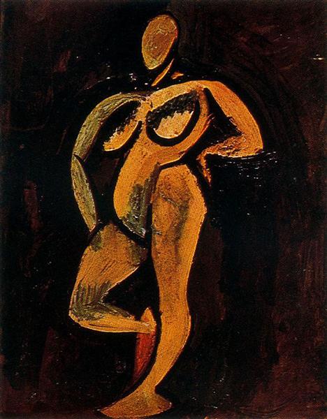 Pablo Picasso Classical Oil Painting Standing Nude Nu Debout